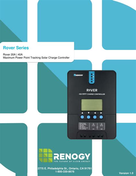The Rover 60A can automatically detect 12V/24V/36V/48V systems (for non-lithium batteries) and can handle various battery options such as GEL and Lithium. . Renogy manuals